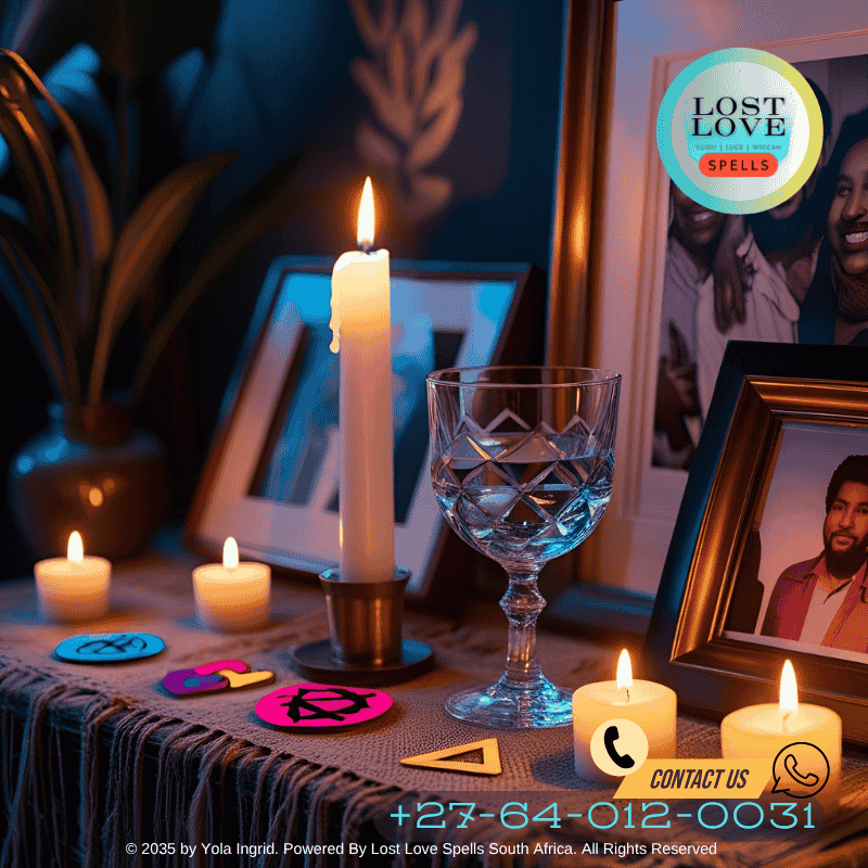 A candle burning beside a photo of a couple with time-lapse blur around it—symbolizing patience in results.