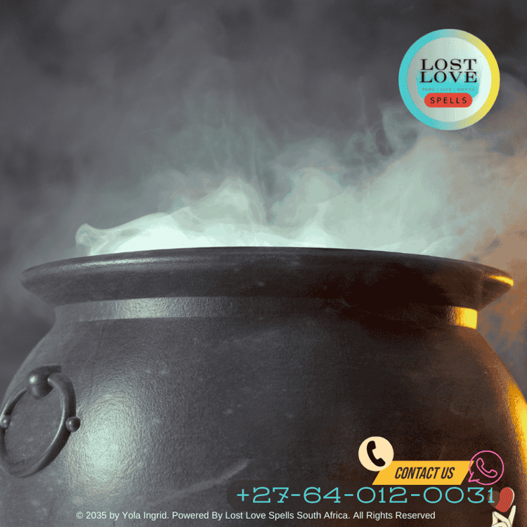 A cauldron with rose petals and cinnamon brewing a love potion