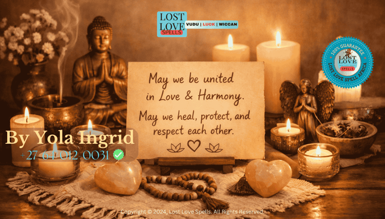 A peaceful candlelit prayer space with a simple written intention for love and harmony, symbolizing devotion, protection, and respectful relationship healing.