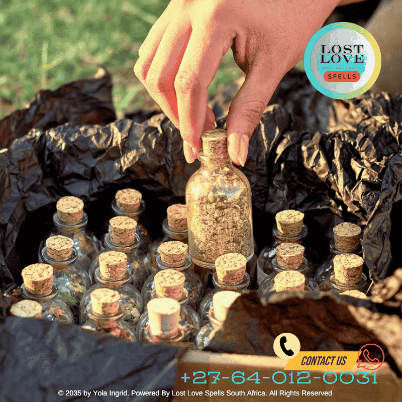 A person carefully selecting materials for a lost love spell ritual. (1)