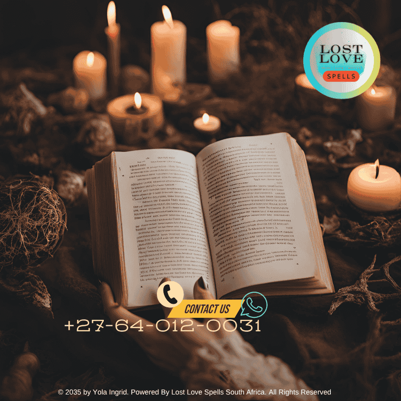 A person reading a book about the principles of lost love spells. (1)