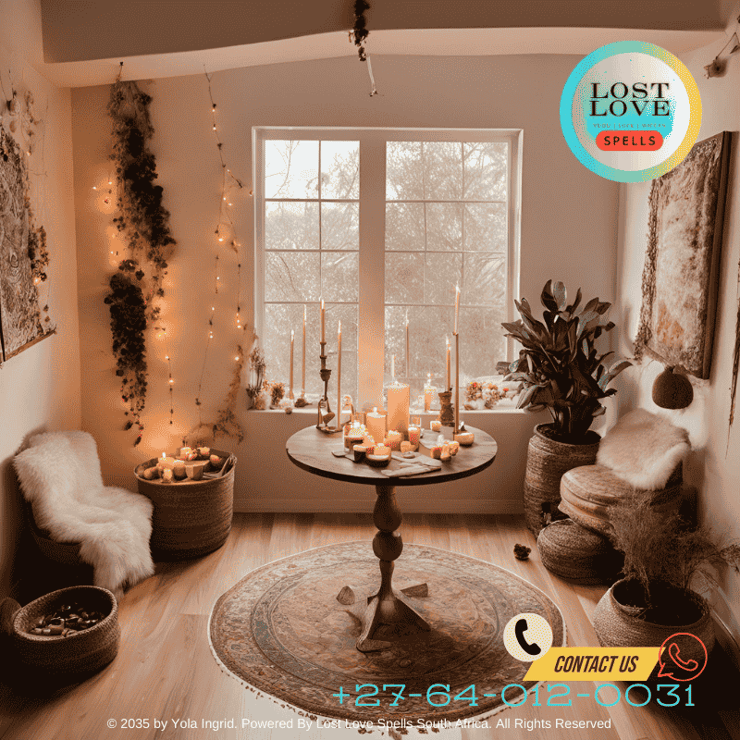 A serene consultation room set up for an in-person love spell consultation (3)-1