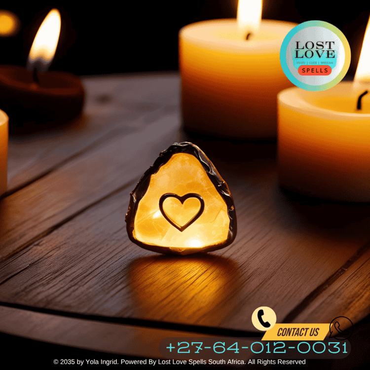 A talisman being created and charged with love-attracting energy.
