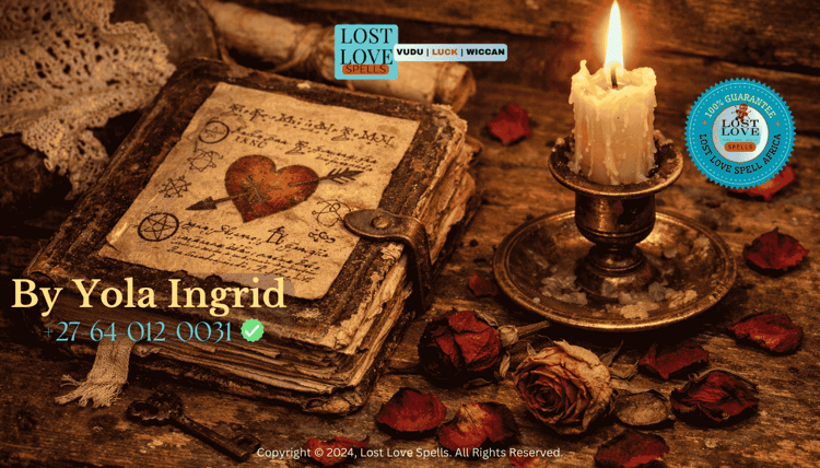 An antique book and candle beside dried rose petals, symbolizing European love spell history, folk traditions, and respectful spiritual study.