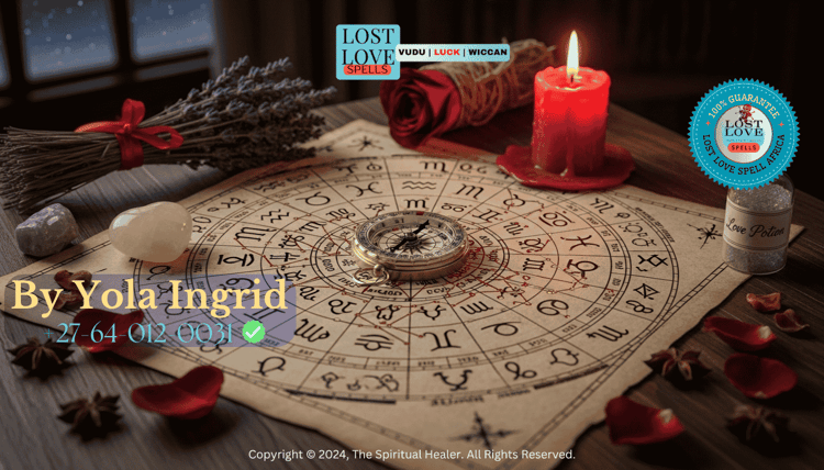 Astrological chart used to align love spell with stars