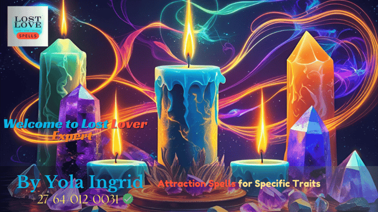 Green and pink candles lit for fertility and love ritual
