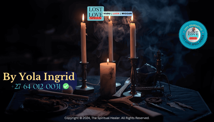 Candle and spell tools on altar during troubleshooting ritual with sage smoke.