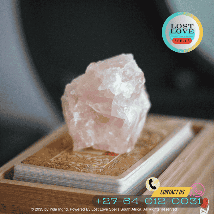 Close-up of rose quartz heart with glowing candlelight