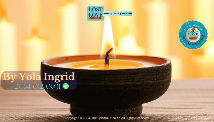 Closing ritual with candle flame gently extinguished