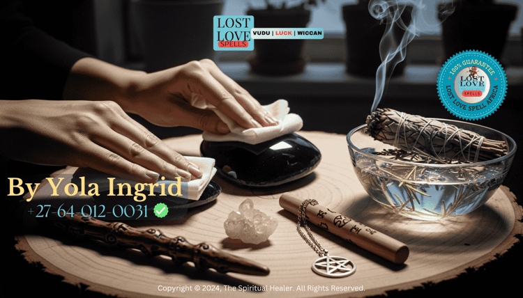 Hands cleansing ritual tools in moonlight for consistent spell practice.