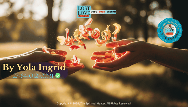 Hands releasing petals into the wind during a nature-based love ritual.