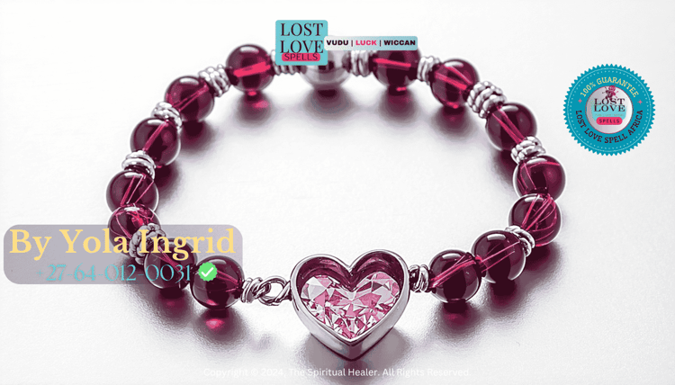 Love charm bracelet infused with personal energy