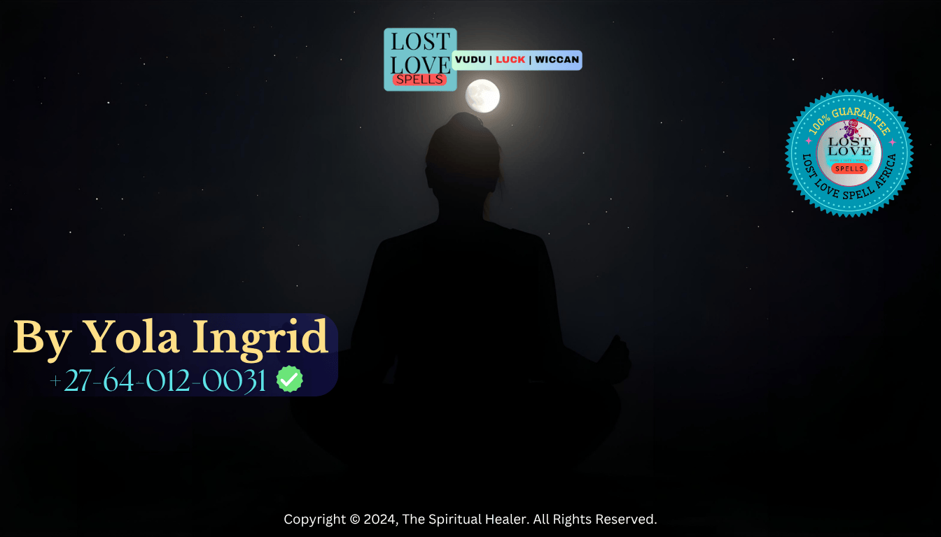 Lover meditating under moonlight while performing a New Moon love manifestation.