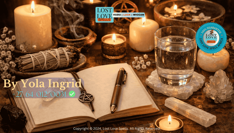 White candle and journal showing ethical intention-setting for love spells focused on healing and mutual connection.