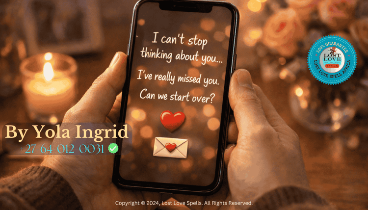 Person holding a phone with a heartfelt message, symbolizing surprising reconnection and love returning unexpectedly.