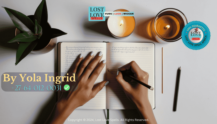 Person journaling calmly beside a candle, representing realistic love spell outcomes and emotional clarity after intention work.