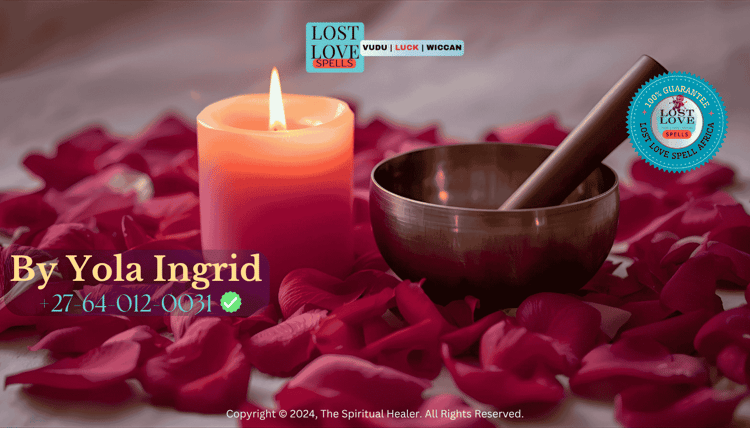 Pink candle and singing bowl surrounded by rose petals for a light and sound love ritual.