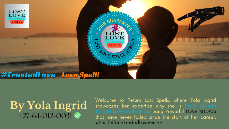 Reuniting Lost Lovers - Romantic scene of a couple embracing after being reunited by a love spell.