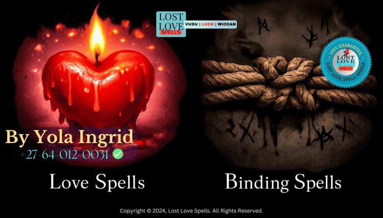 Side-by-side symbols of a heart candle and a tied cord representing quick differences between love spells and binding spells. (2)