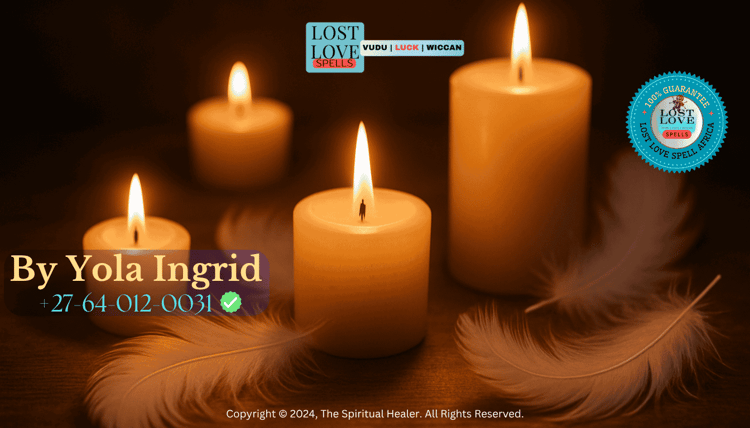 Soft glowing candles and white feathers symbolizing spiritual guide communication during love rituals.