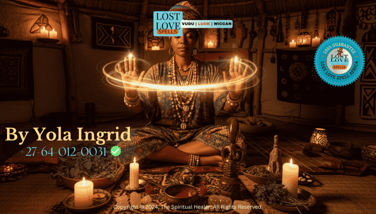 Spiritual healer performing energy manipulation during love spell ritual