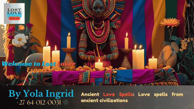 Traditional African altar set up for a tribal love ritual Edited