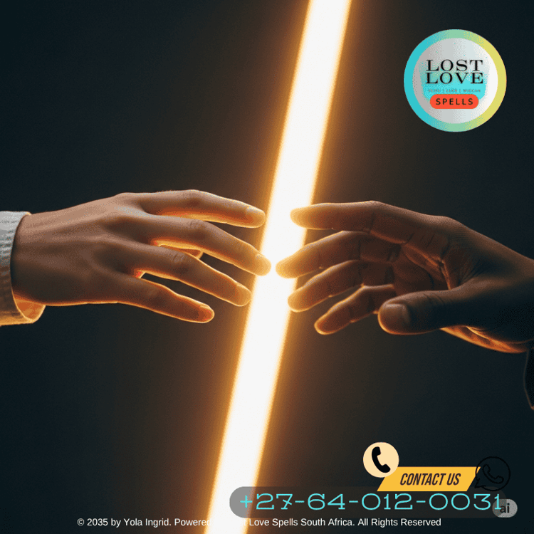 Two hands almost touching with light between them, symbolizing emotional reconnection.