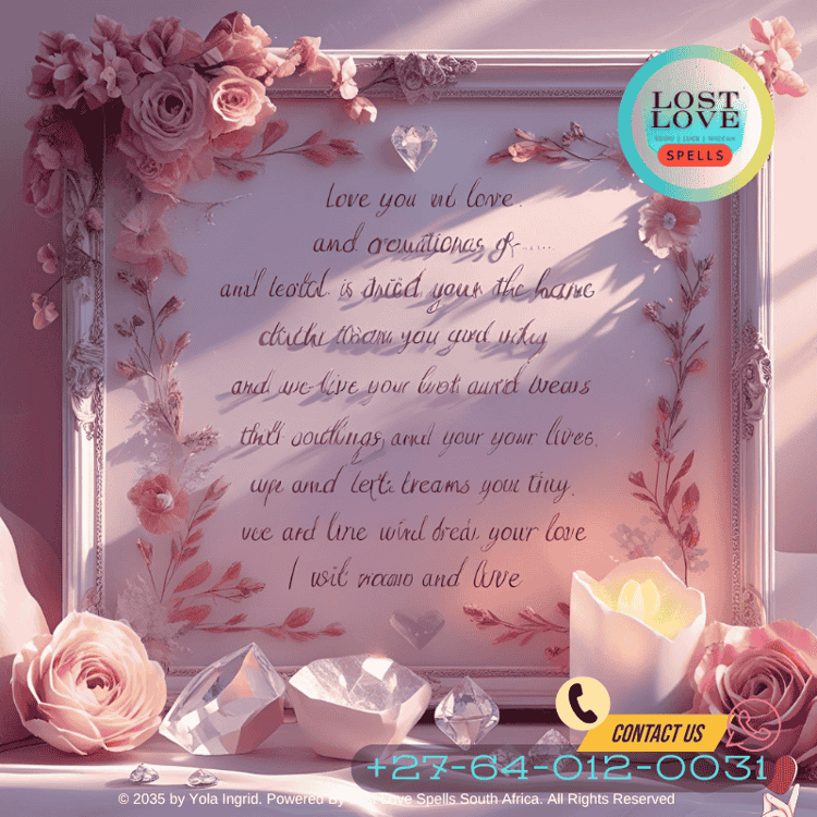 Vision board with romantic affirmations and crystal accents